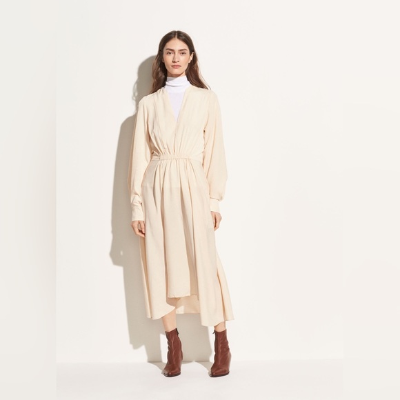 NWT Vince Poet Midi Dress In Sandalwood
